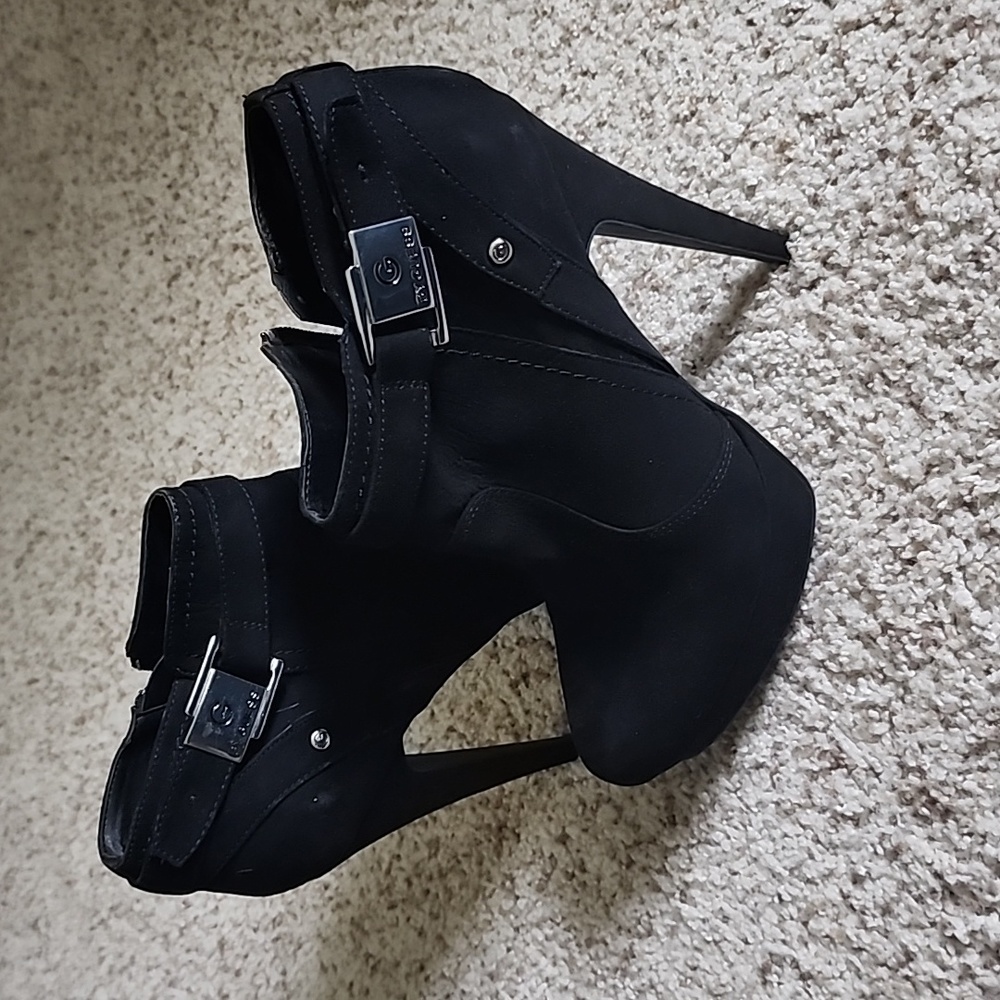 Guess suede heeled ankle boots